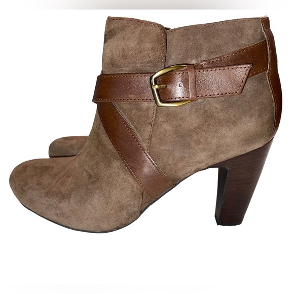 Franco Sarto - brown suede Ankle Boots - size 6.5M - EUC - Picture 1 of 6